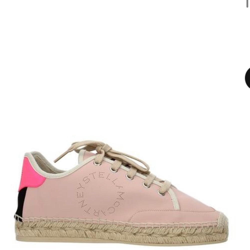 Stella mccartney pink eco leather sneakers size 37